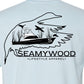Seamywood 100% Cotton T-Shirt. Soothing Blue